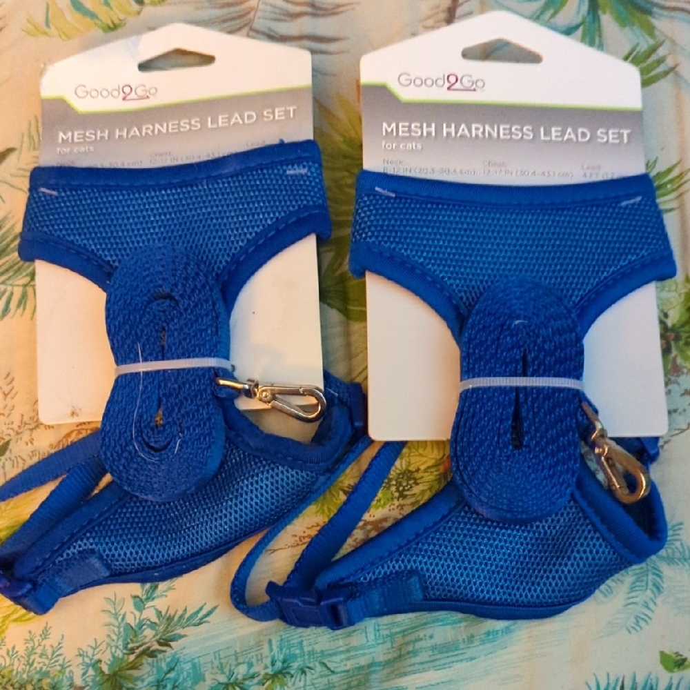 Good2Go Cat Mesh Harness Lead Set New
